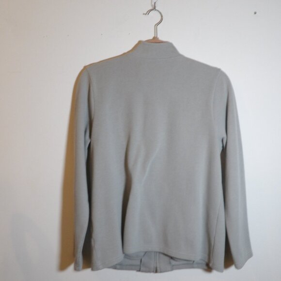 Women's Designer Bob Mackie Gray Embroidered Shirt Size Medium - Picture 4 of 4